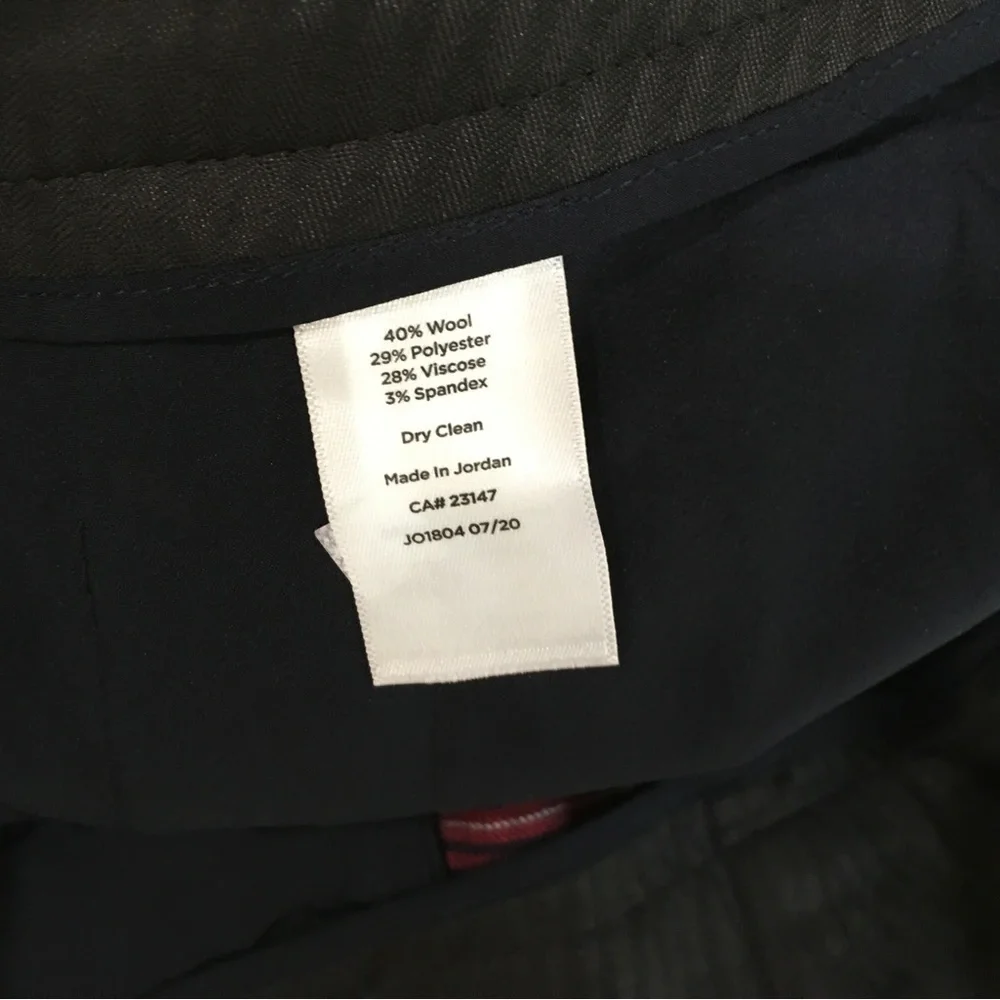 New TALBOTS Hampshire ankle pants Blue Red Tartan Plaid Bi-Stretch - Picture 5 of 8